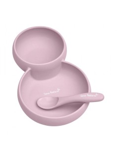SET ALIMENTACION SILICONA TWIN ROSA SARO