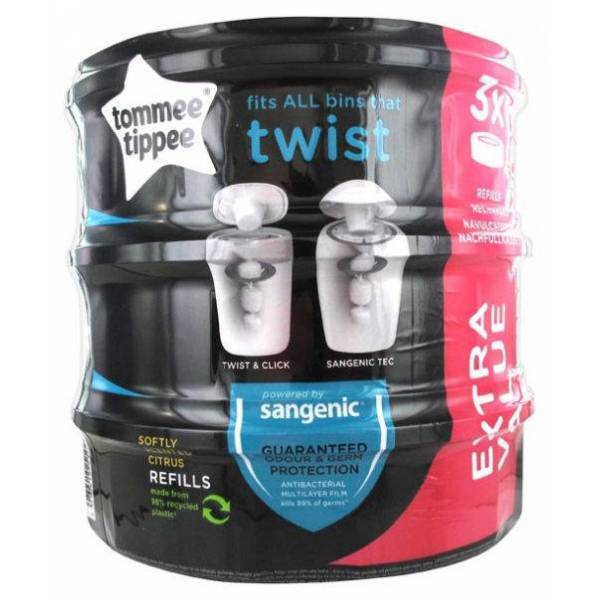 RECAMBIO CONTENEDOR PAÑALES SANGENIC TWIST & CLICK 3UDS TOMMEE TIPPEE