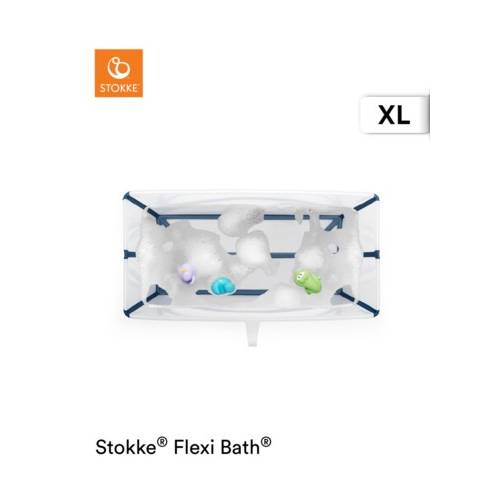 FLEXI BATH XL TRANSPARENT BLUE STOKKE STOKKE