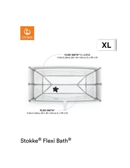 FLEXI BATH XL TRANSPARENT BLUE STOKKE STOKKE