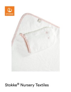 TOALLA CON CAPUCHA PINK BEE STOKKE STOKKE
