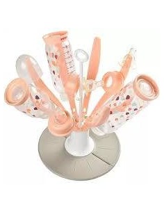 ESCURREBIBERONES PLEGABLE FLOWER PINK BEABA 2