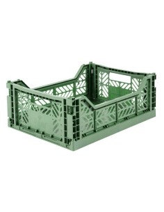 CAJA LILLEMOR MEDIANA PLEGABLE VERDE ALMENDRA TUTETE