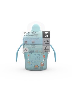 TAZA APRENDIZAJE +6M 200ML FOREST AZUL SUAVINEX SUAVINEX 2