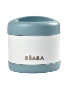 TERMO INOX ISOTERMICO 500ML AZUL/BLANCO BEABA 2