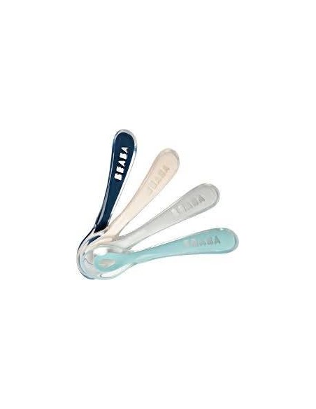 JUEGO DE 4 CUCHARAS SILICONA 2DA EDAD BEABA BEABA