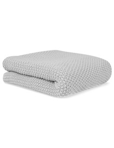 MANTA 70X90 ALGODON GRIS BONJOURBEBE