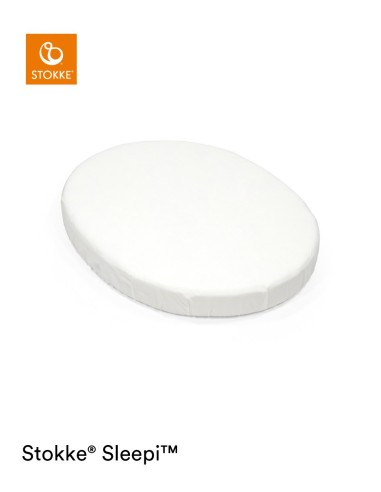 STOKKE SLEEPI MINI V3 FITTED SHEET WHITE