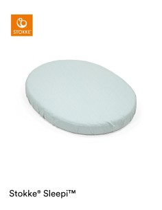 STOKKE SLEEPI MINI V3 FITTED SHEET DOTS SAGE