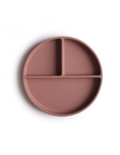 PLATO COMPARTIMENTOS SILICONA CLOUDY MAUVE