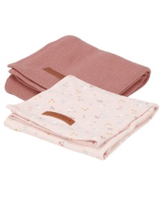 MUSELINAS 70 X 70 PURO ROSA FLORES PPRIMAVERA