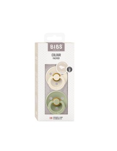 2 Chupetes BIBS Colour Anatómica Ivory/Sage 0-6 meses 2