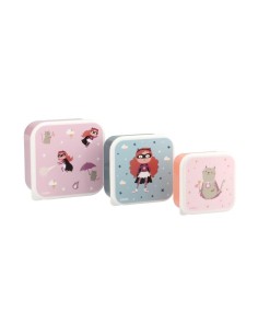 3 CAJAS ALMUERZO FANTASTIC GIRL