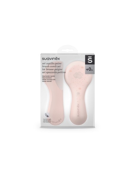 CEPILLO Y PEINE ROSA SUAVINEX